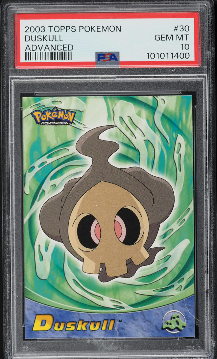 2003 Topps Pokemon Advanced Duskull #30 PSA 10 GEM MINT on Fanatics Collect