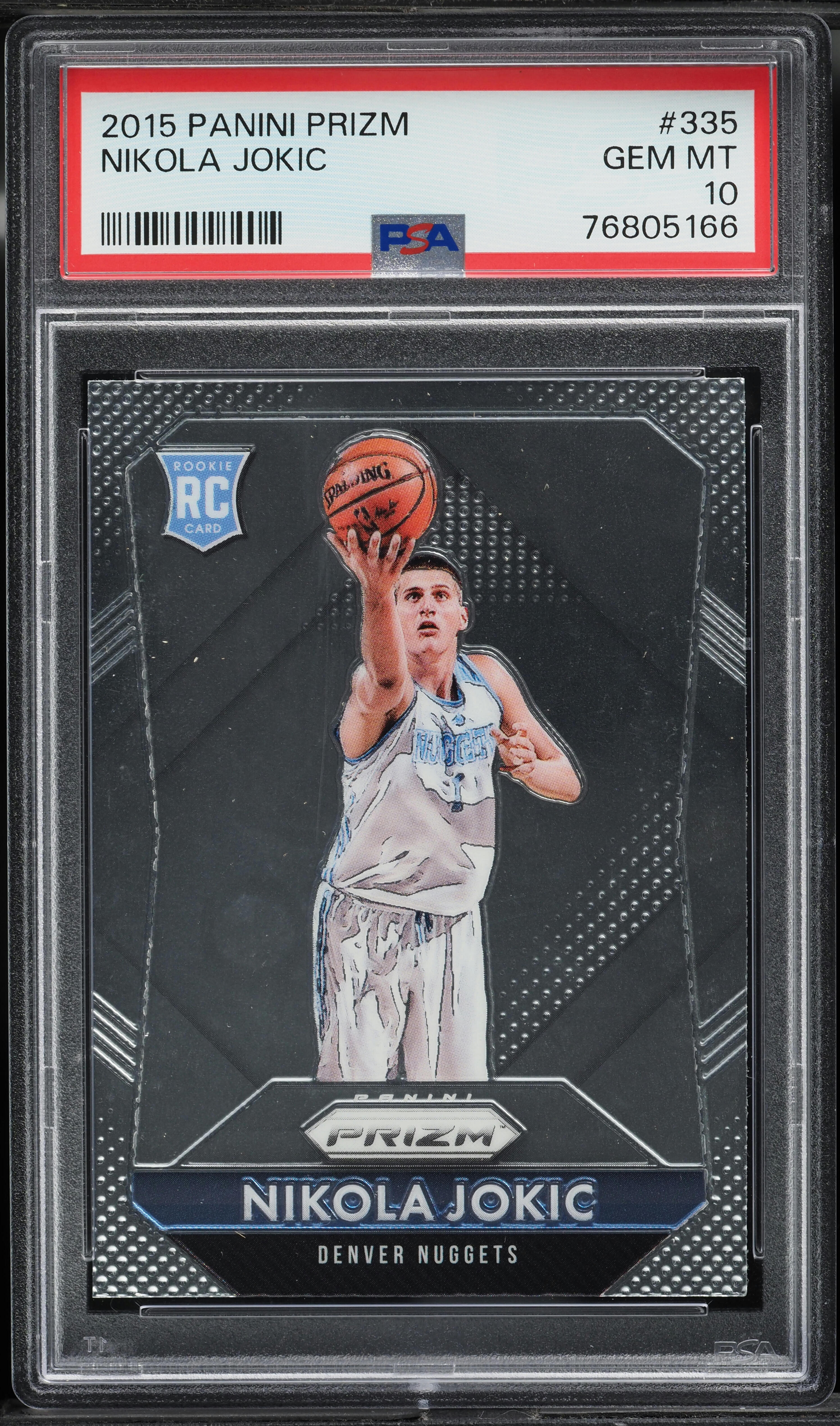 2015 Panini Prizm Nikola Jokic ROOKIE #335 PSA 10 GEM MINT on