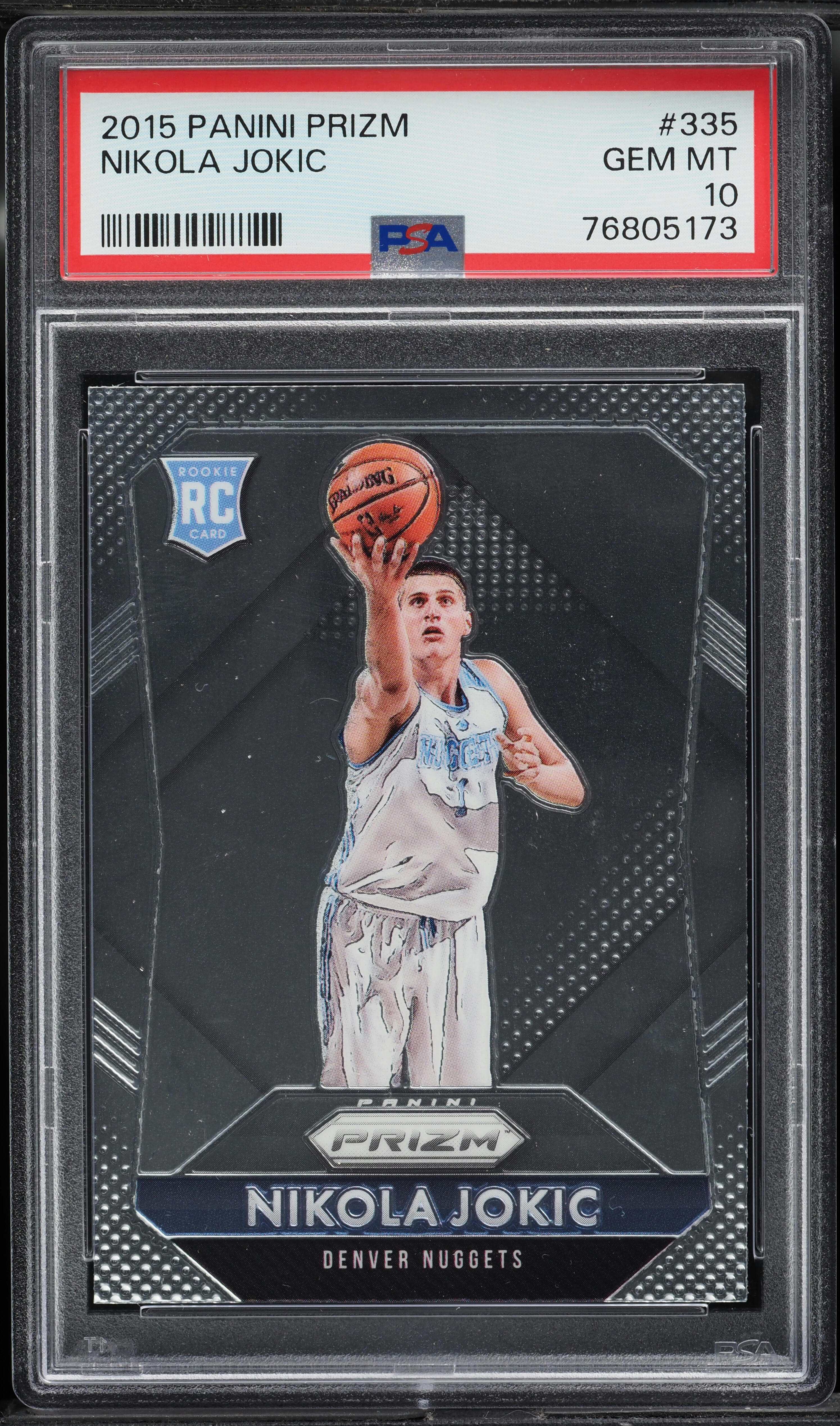 2015 Panini Prizm Nikola Jokic ROOKIE #335 PSA 10 GEM MINT on