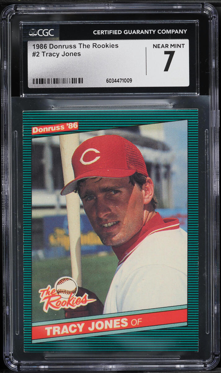 1986 Donruss The Rookies Tracy Jones ROOKIE #2 CGC 7 NRMT