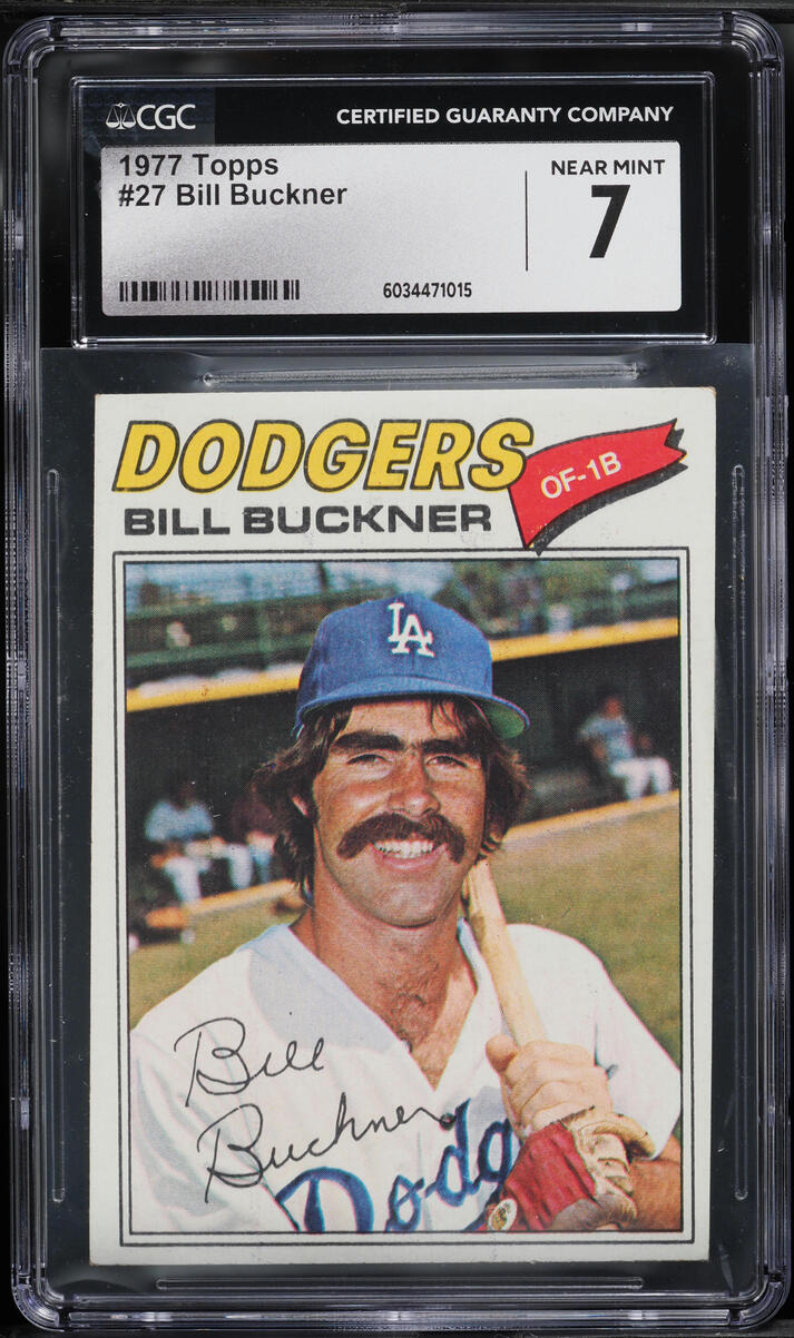 1977 Topps Bill Buckner #27 CGC 7 NRMT
