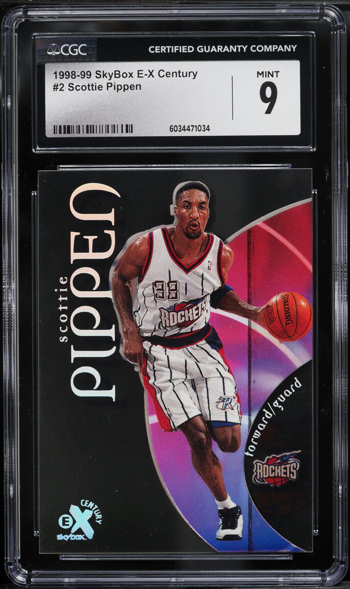 1998 Skybox E-X Century Scottie Pippen #2 CGC 9 MINT