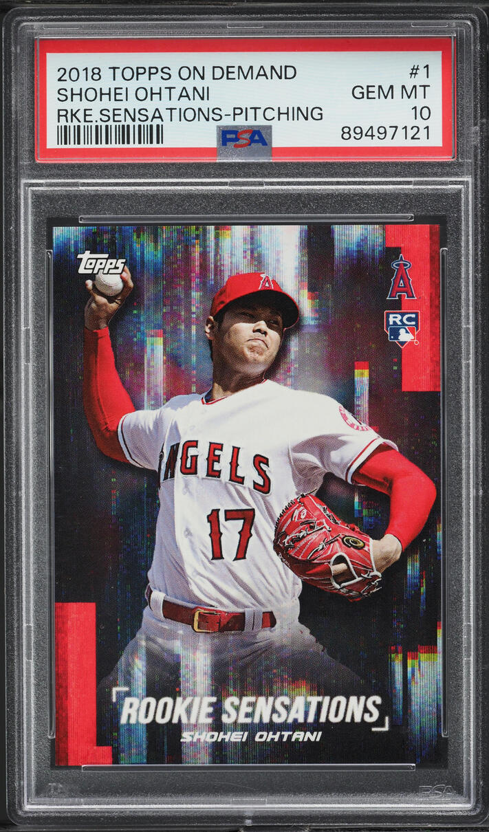 2018 Topps on Demand Sensations Pitching Shohei Ohtani ROOKIE #1 
