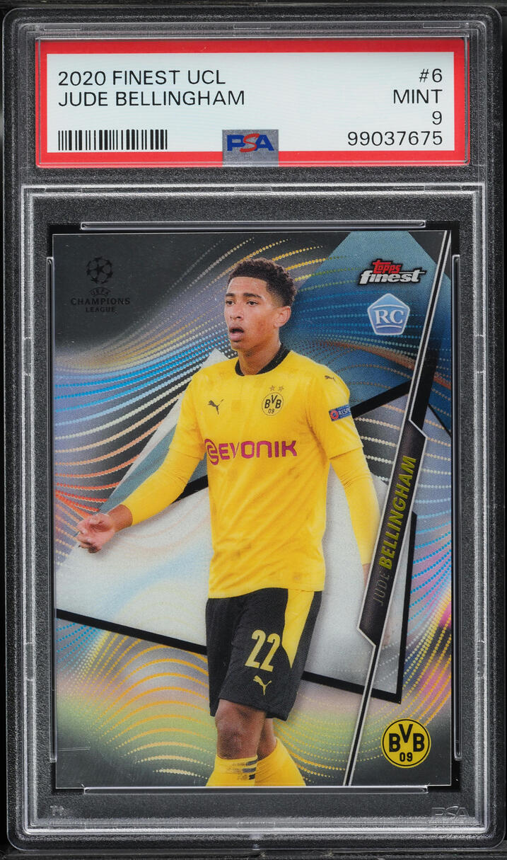 2020 Finest UEFA Champions League Jude Bellingham ROOKIE #6 PSA 9 MINT