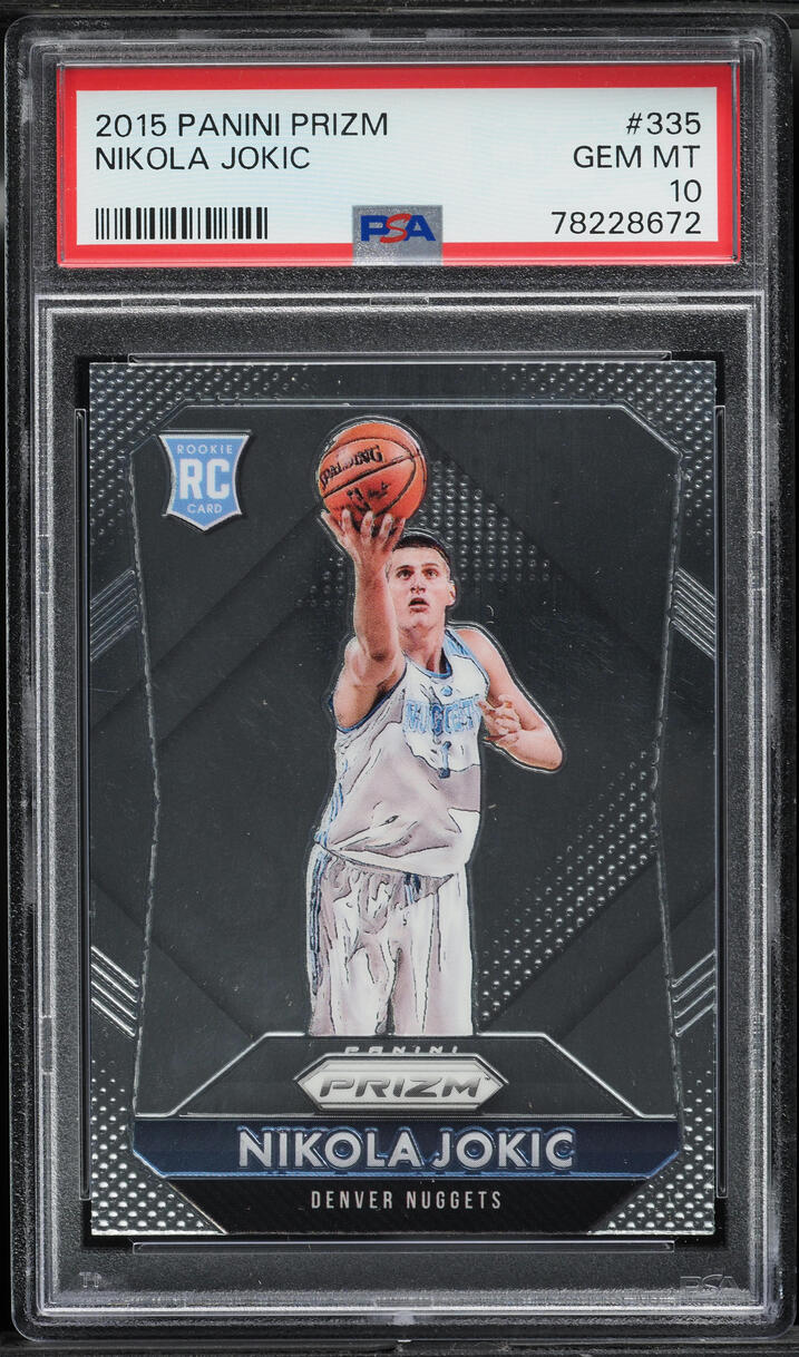 2015 Panini Prizm Nikola Jokic ROOKIE #335 PSA 10 GEM MINT