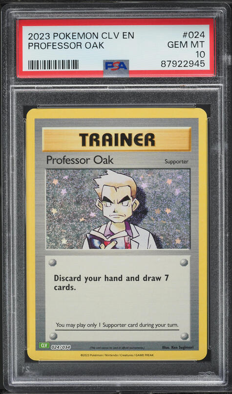 2023 Pokemon TCG Classic Collection Holo Professor Oak #24 PSA 10