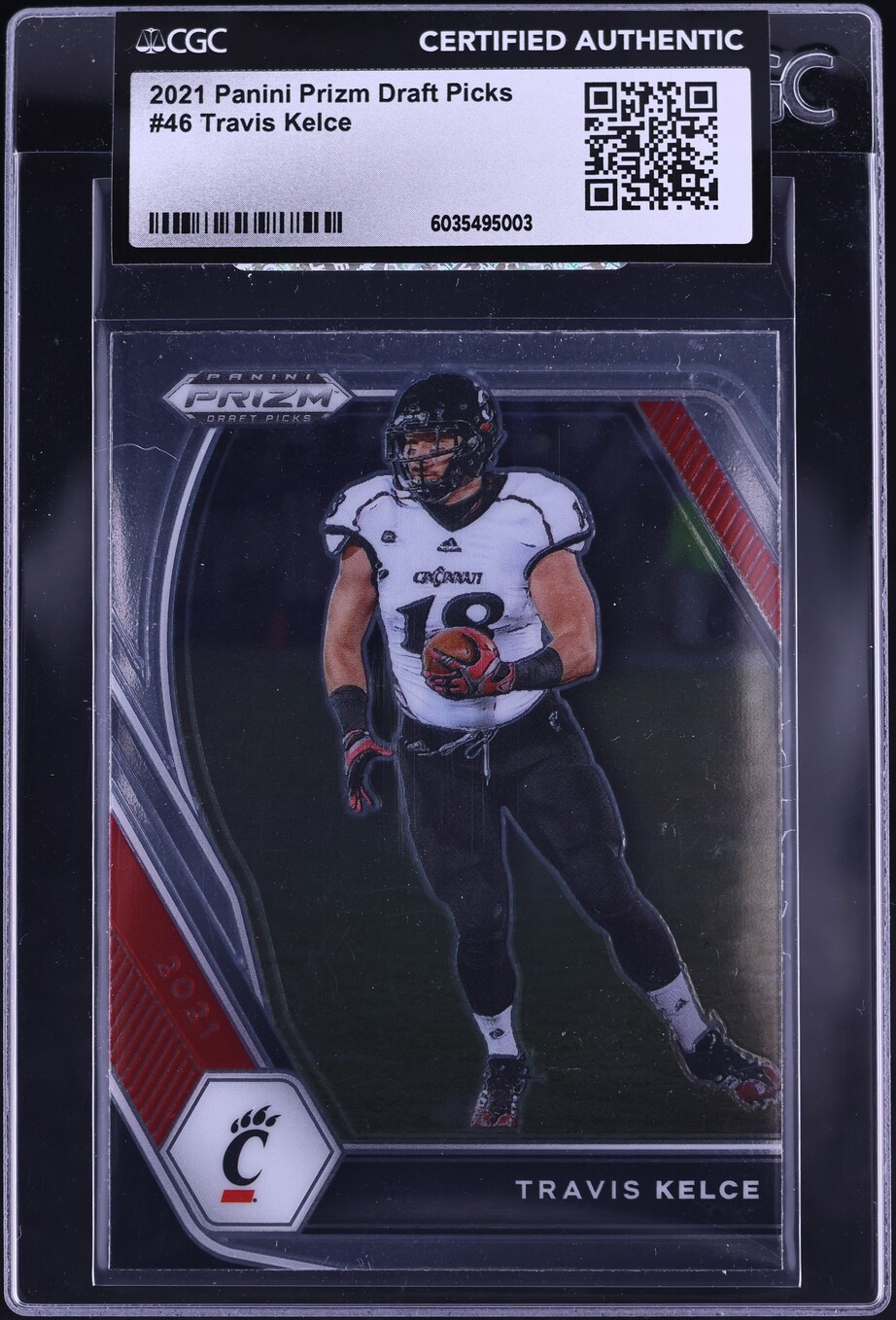 2021 Panini Prizm Draft Picks Travis Kelce #46 CGC AUTH