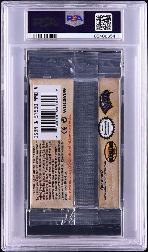 1999 Pokemon Fossil Booster Pack Lapras Art Pack PSA 10 GEM MINT on  Fanatics Collect
