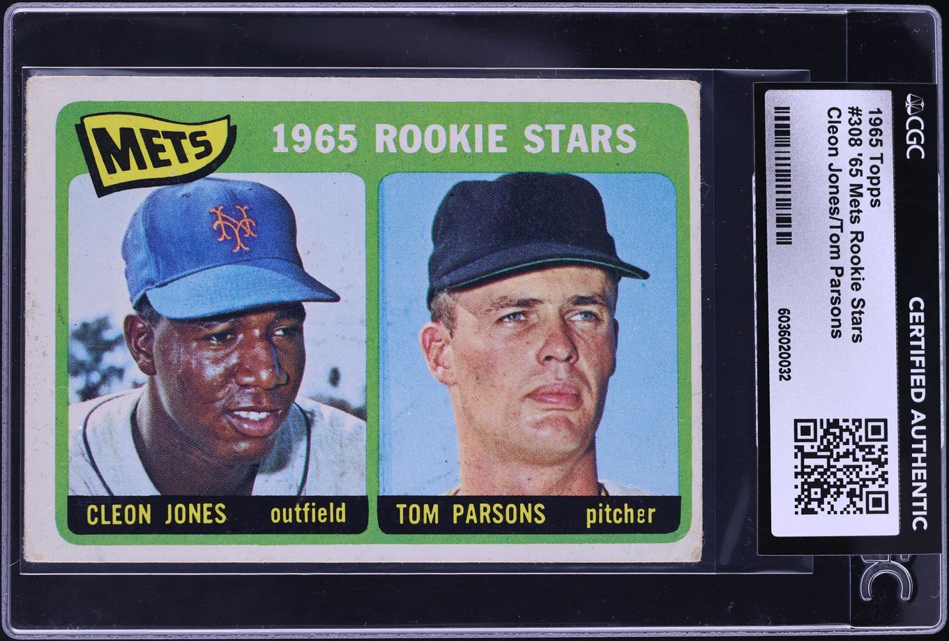 1965 Topps Mets Rookies #308 CGC AUTH