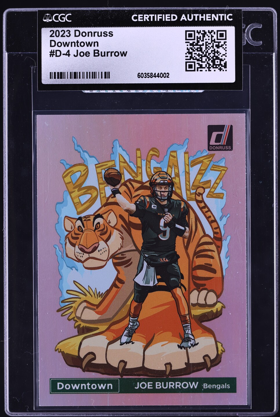 2023 Donruss Downtown Joe Burrow #D-4 CGC AUTH