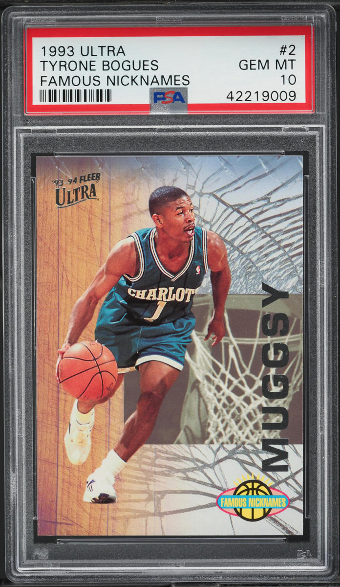 1993 Ultra Famous Nicknames Tyrone Muggsy Bogues #2 PSA 10 GEM MINT