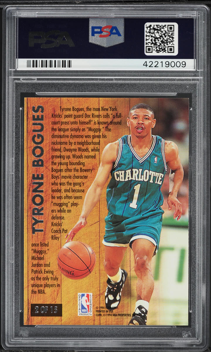1993 Ultra Famous Nicknames Tyrone Muggsy Bogues #2 PSA 10 GEM MINT