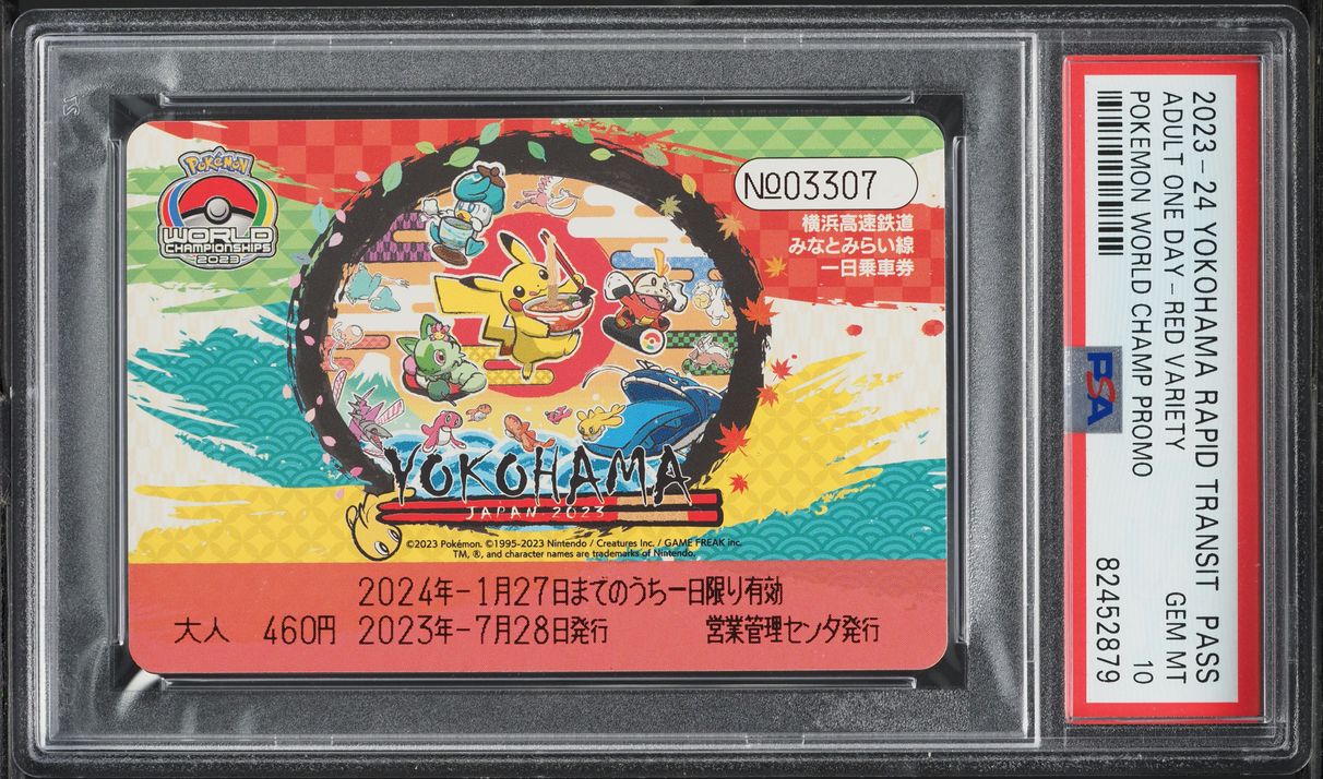 2023 Pokemon Japanese Yokohama Rapid Transit-Pass World Promo One