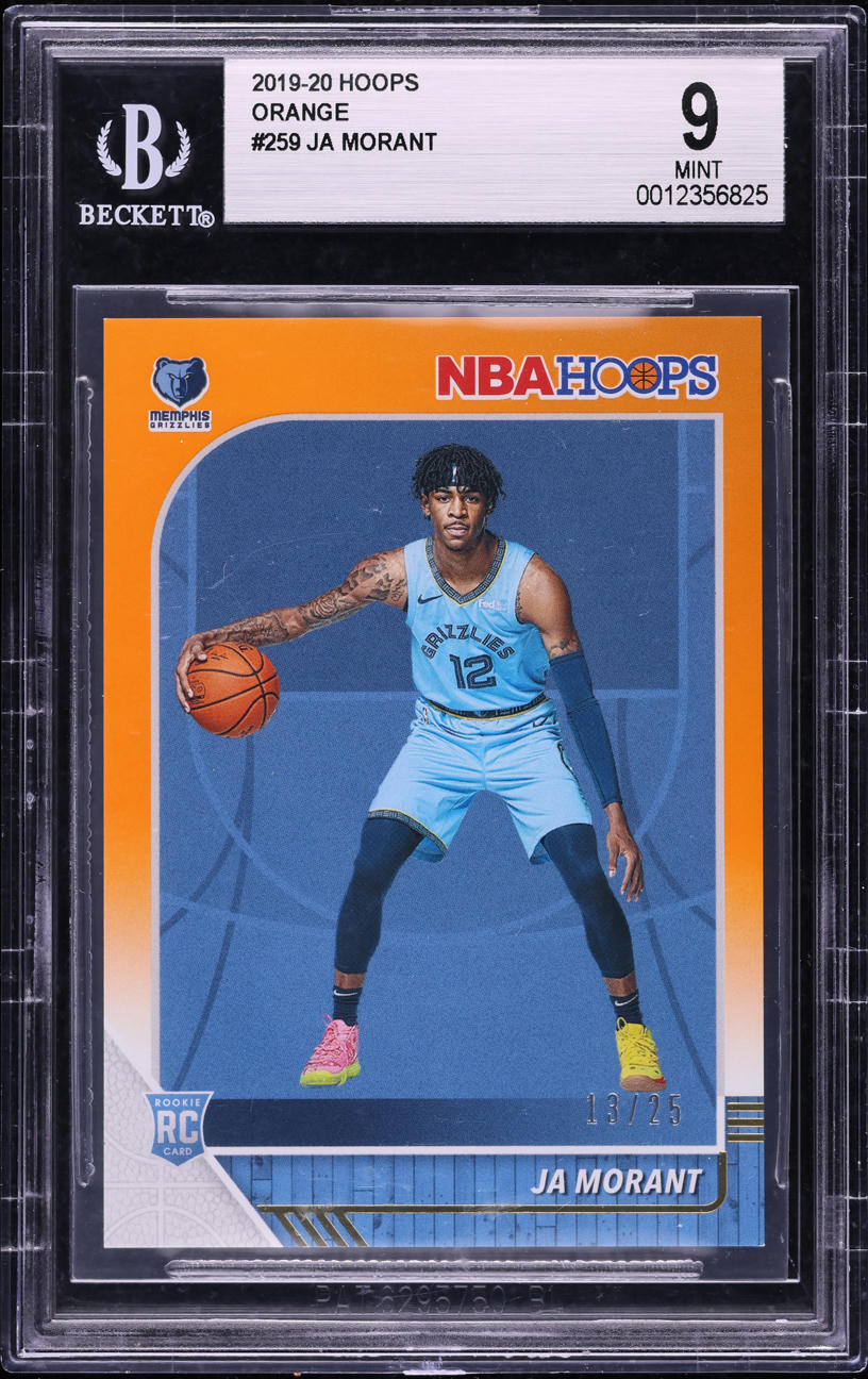 2019 Hoops Orange Ja Morant ROOKIE /25 #259 BGS 9 MINT on Fanatics