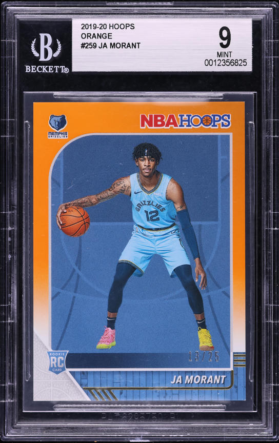 2019 Hoops Orange Ja Morant ROOKIE /25 #259 BGS 9 MINT on Fanatics
