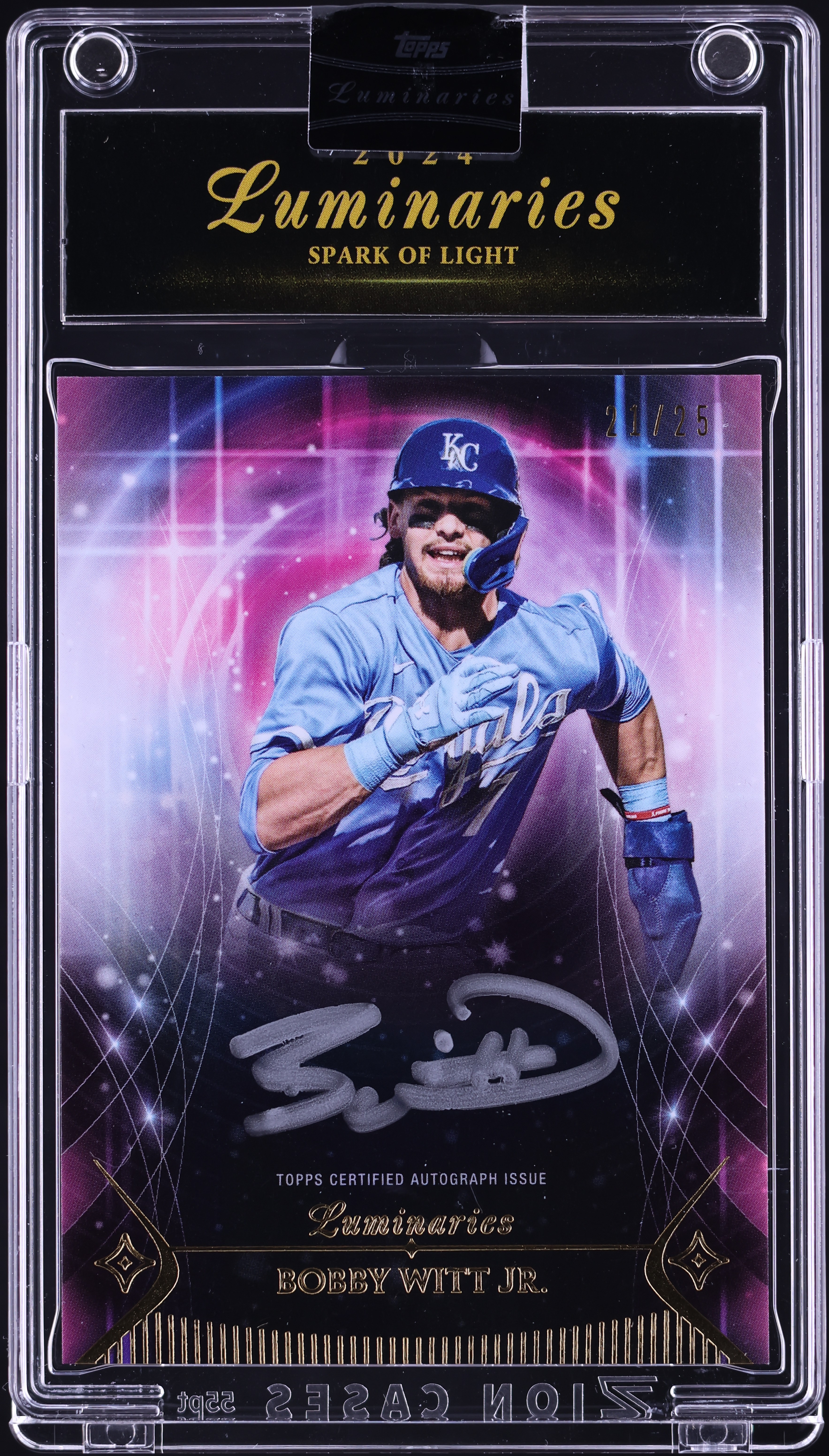 2024 Topps Luminaries Spark Of Light Bobby Witt Jr. AUTO /25 #SLA 