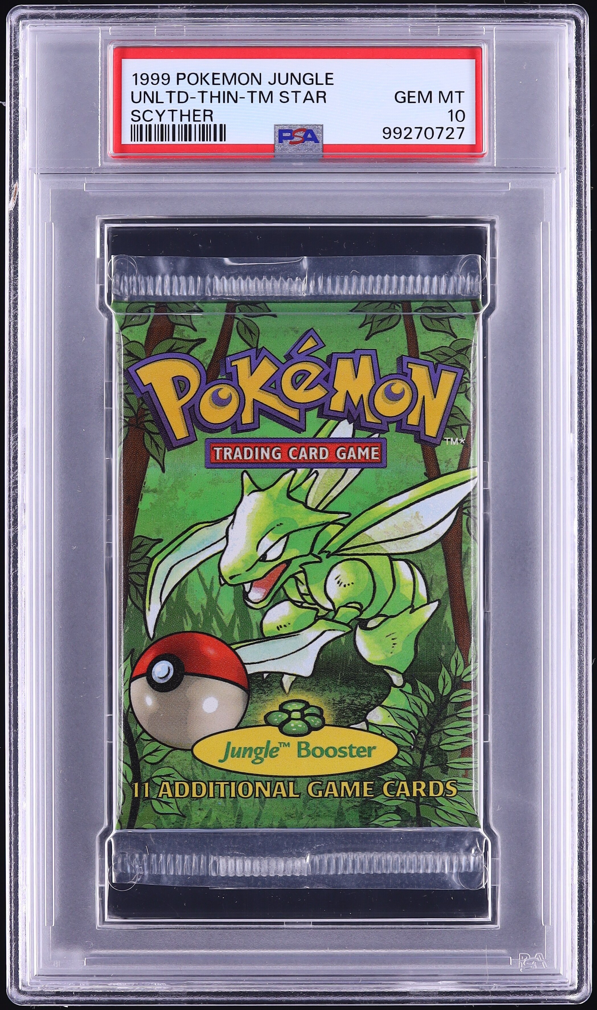 1999 Pokemon Jungle Pack Scyther Jungle Foil Pack PSA 10 GEM MINT