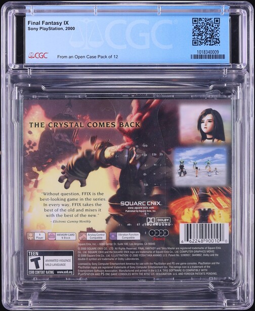 Final Fantasy IX (PlayStation) CGC 9.9 A++ Sealed