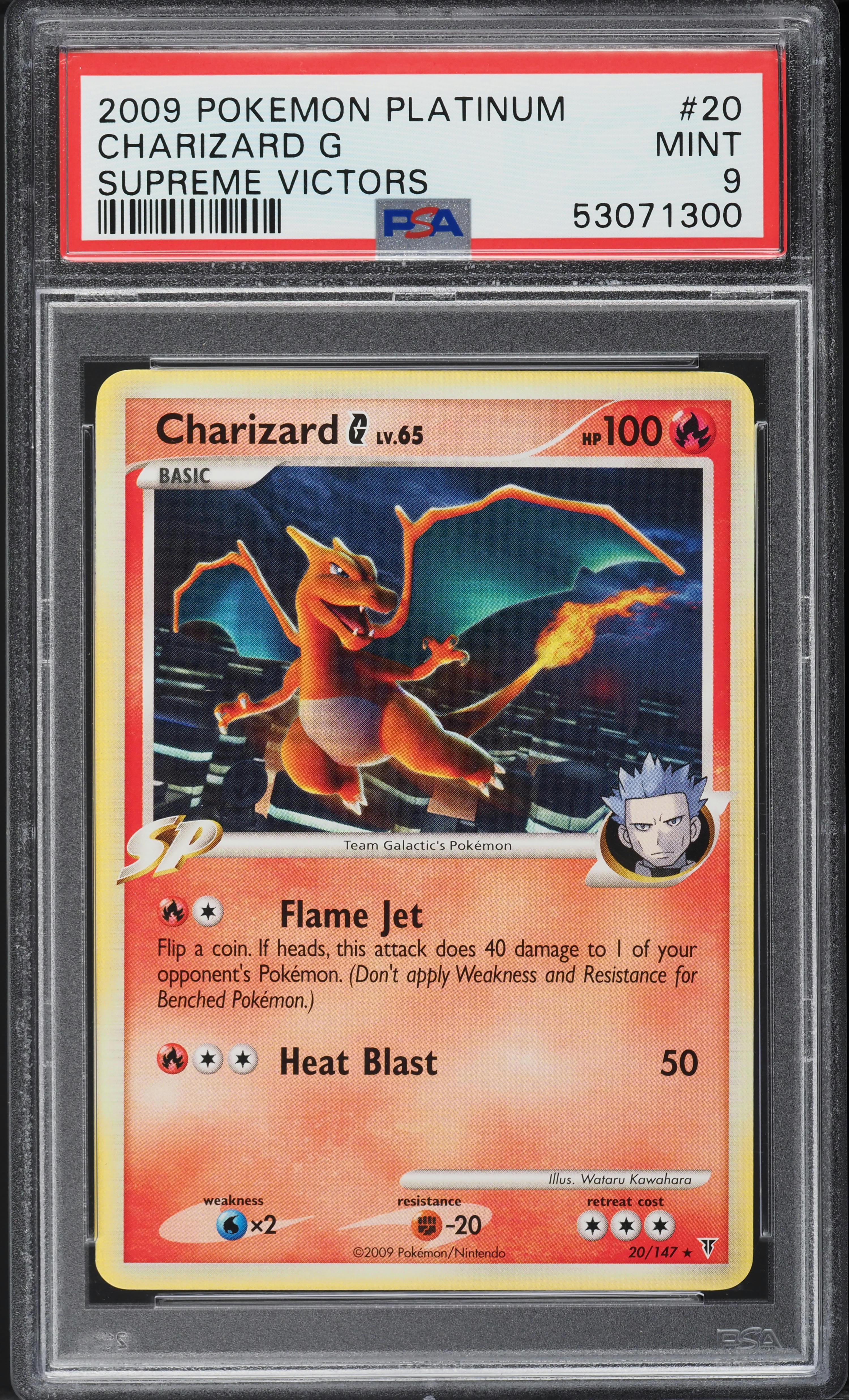 2009 Pokemon Platinum Supreme Victors Charizard G #20 PSA 9 MINT