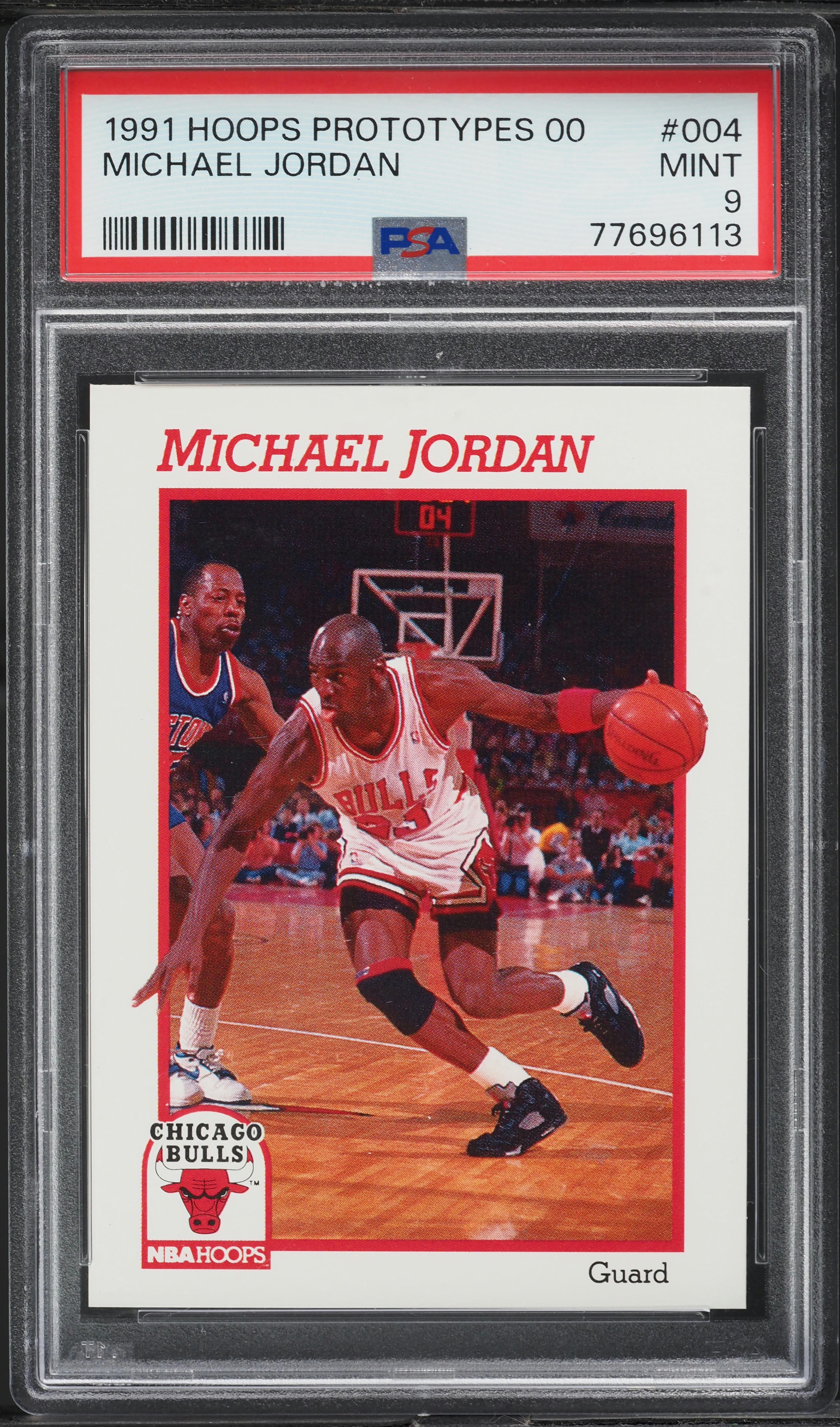 1991 Hoops Prototype 00 Michael Jordan #004 PSA 9 MINT on Fanatics