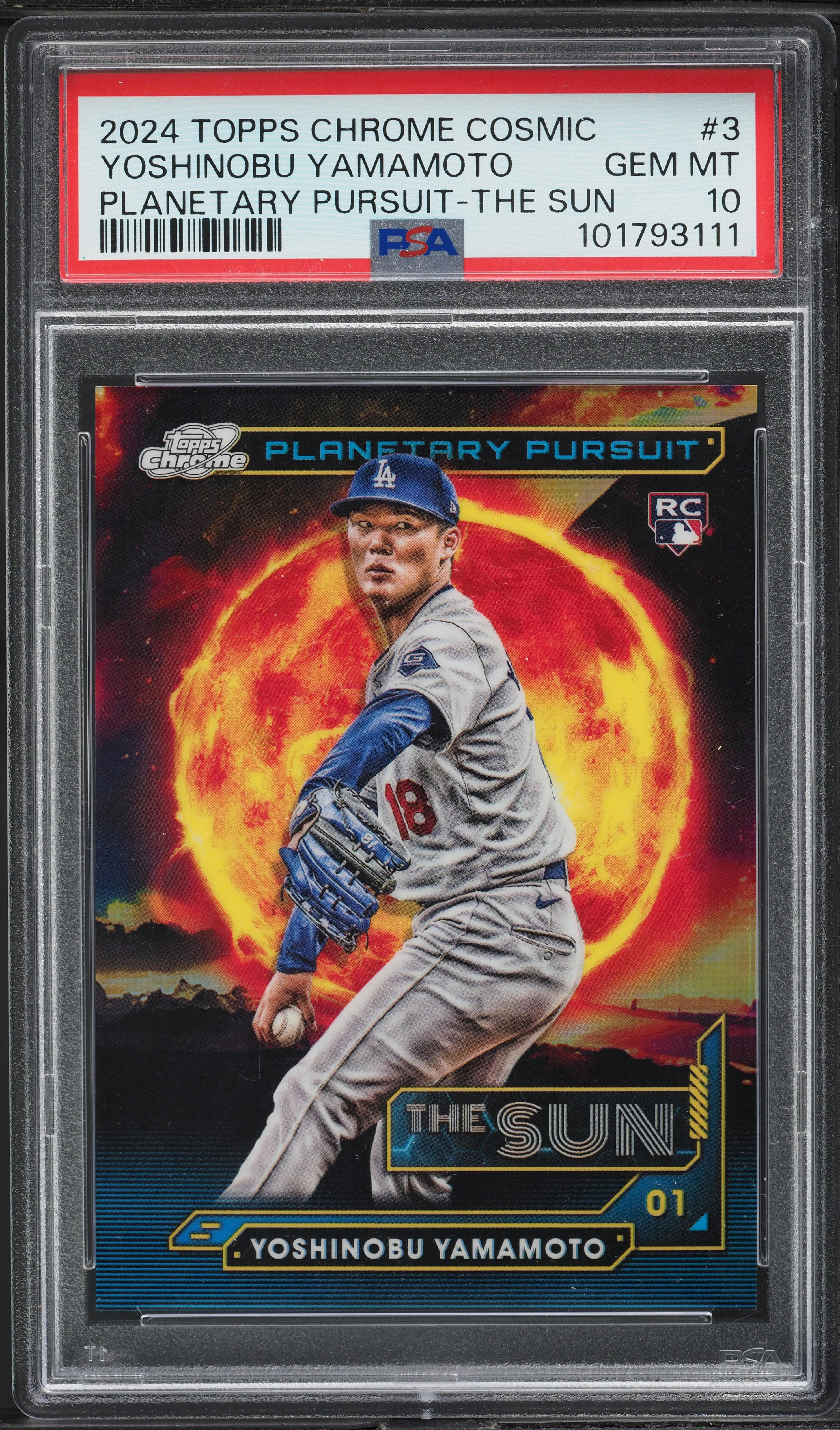 2024 Topps Chrome Cosmic Planetary Pursuit Sun Yoshinobu