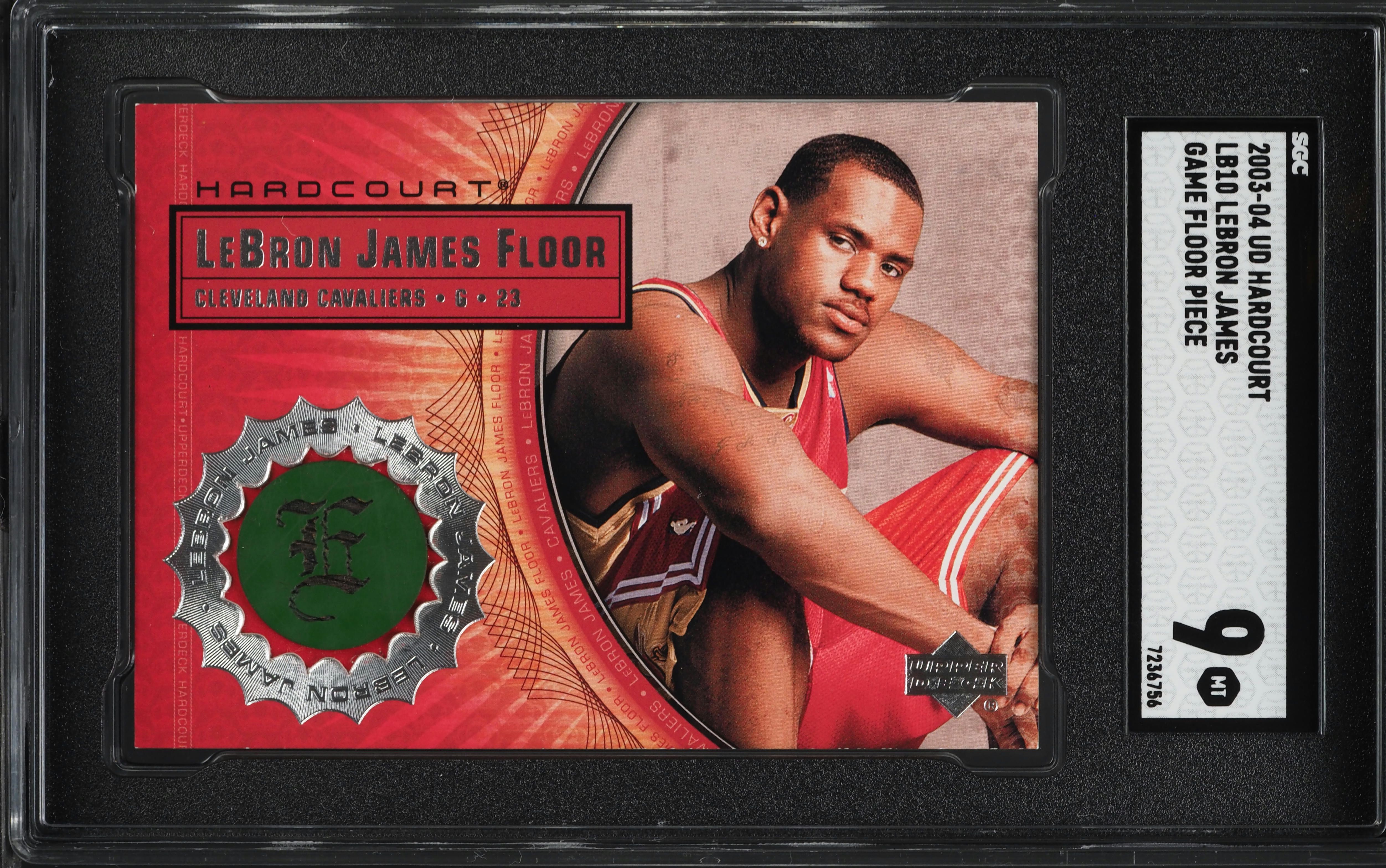 2003 Upper Deck Hardcourt Game Floor LeBron James ROOKIE PATCH 