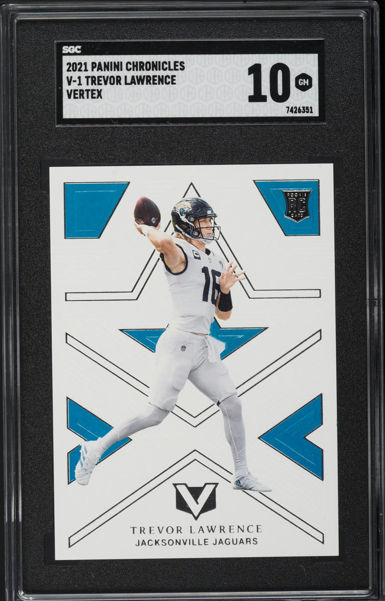 2021 Panini Chronicles Vertex Trevor Lawrence ROOKIE #V-1 SGC 10 GEM MINT