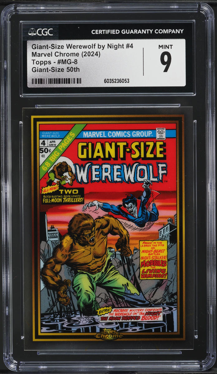 2025 Topps Chrome Sapphire Marvel The Werewolf Auto Orange ⁄25 SSP