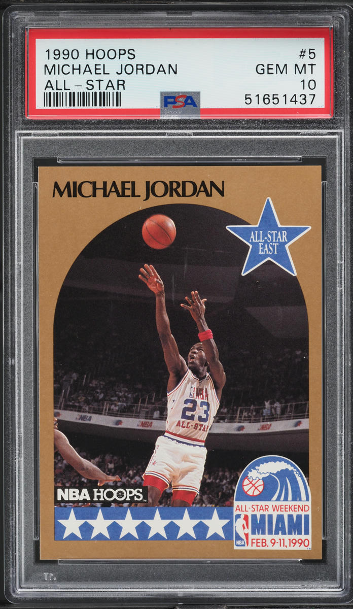 1990 Hoops All-Star Michael Jordan #5 PSA 10 GEM MINT on Fanatics