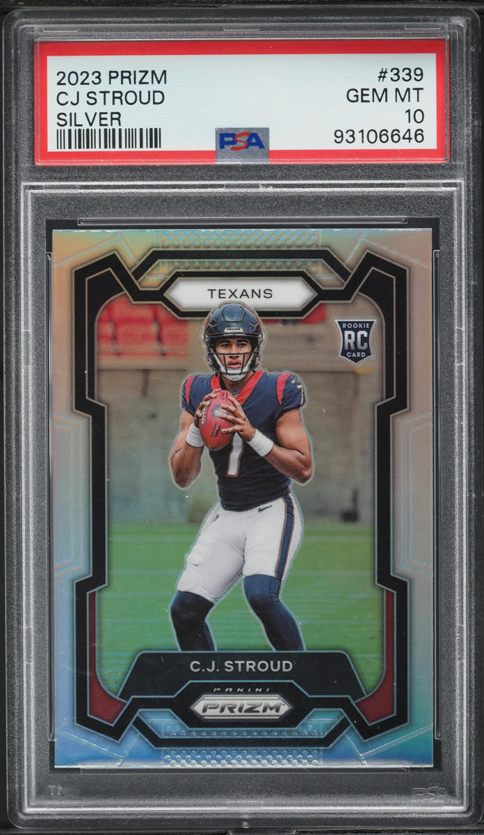 2023 Panini Prizm Silver C.J. Stroud ROOKIE #339 PSA 10 GEM MINT