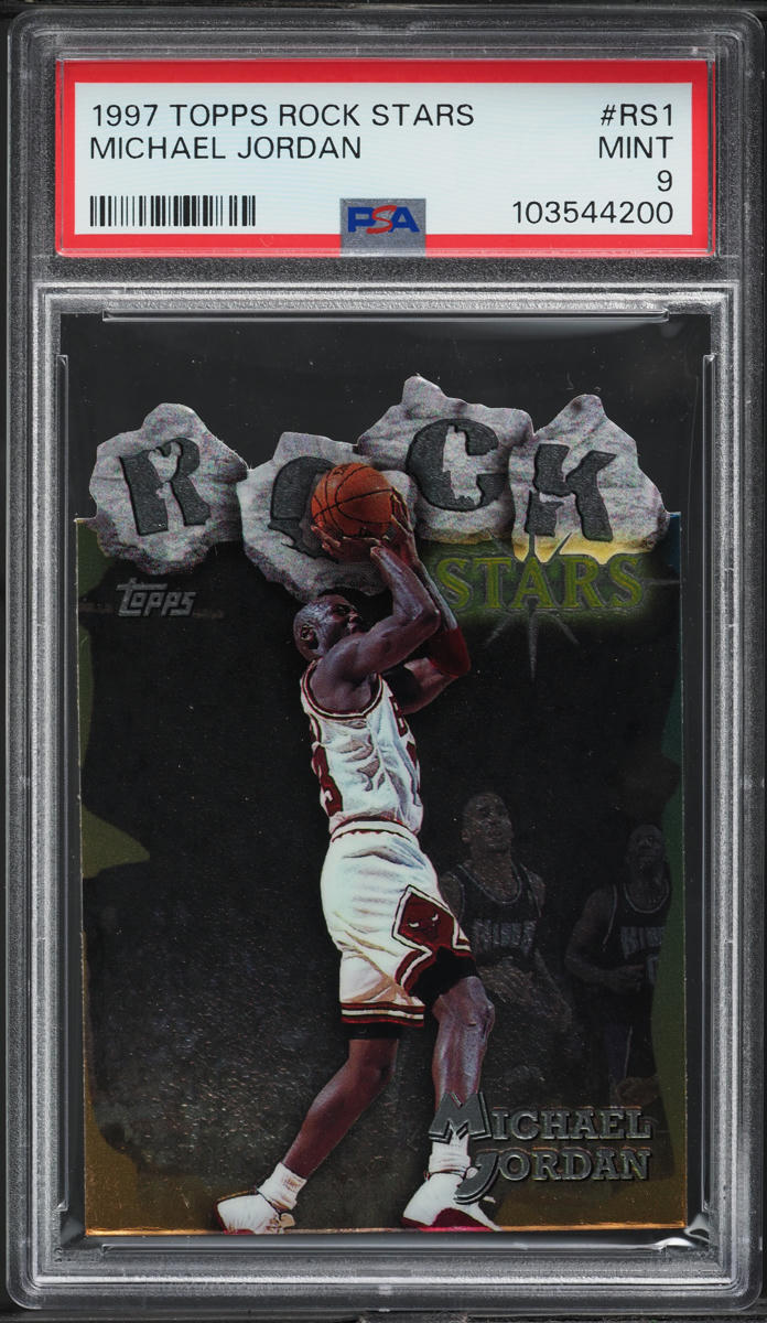 1997 Topps Rock Stars Die-Cut Michael Jordan #RS1 PSA 9 MINT