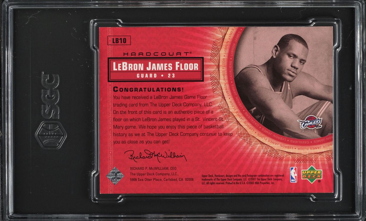 LeBron James Game Floor Card 23 2006 Upper Deck Lebron James #GF 