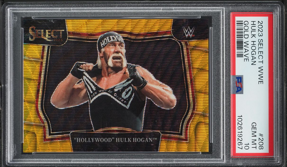 2023 Select WWE Ringside Gold Wave Hulk Hogan /10 #208 PSA 10 GEM