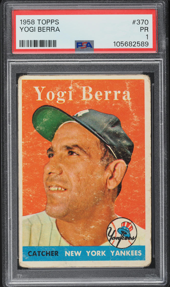1958 Topps Yogi Berra #370 PSA 1 PR