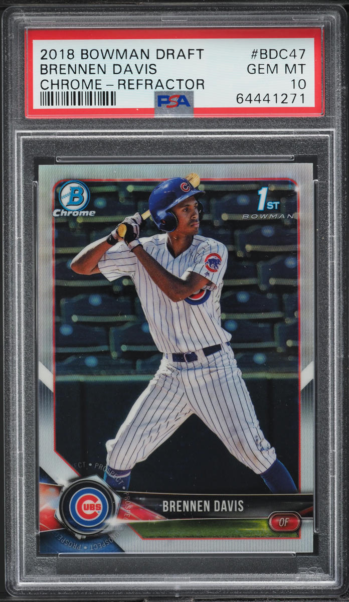 2018 Bowman Chrome Draft Refractor Brennen Davis PROSPECT #BDC-47