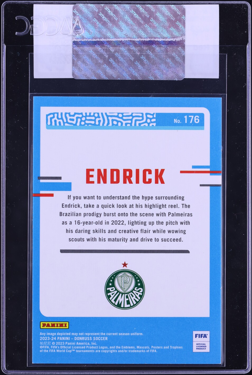 2023 Donruss Red Endrick ROOKIE /99 #176 CGC AUTH