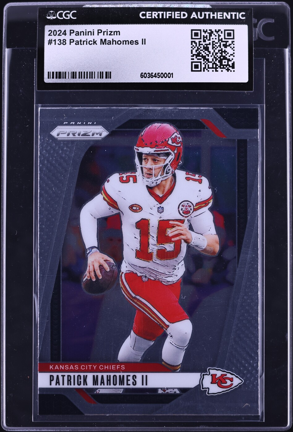 2024 Panini Prizm Patrick Mahomes II #138 CGC AUTH