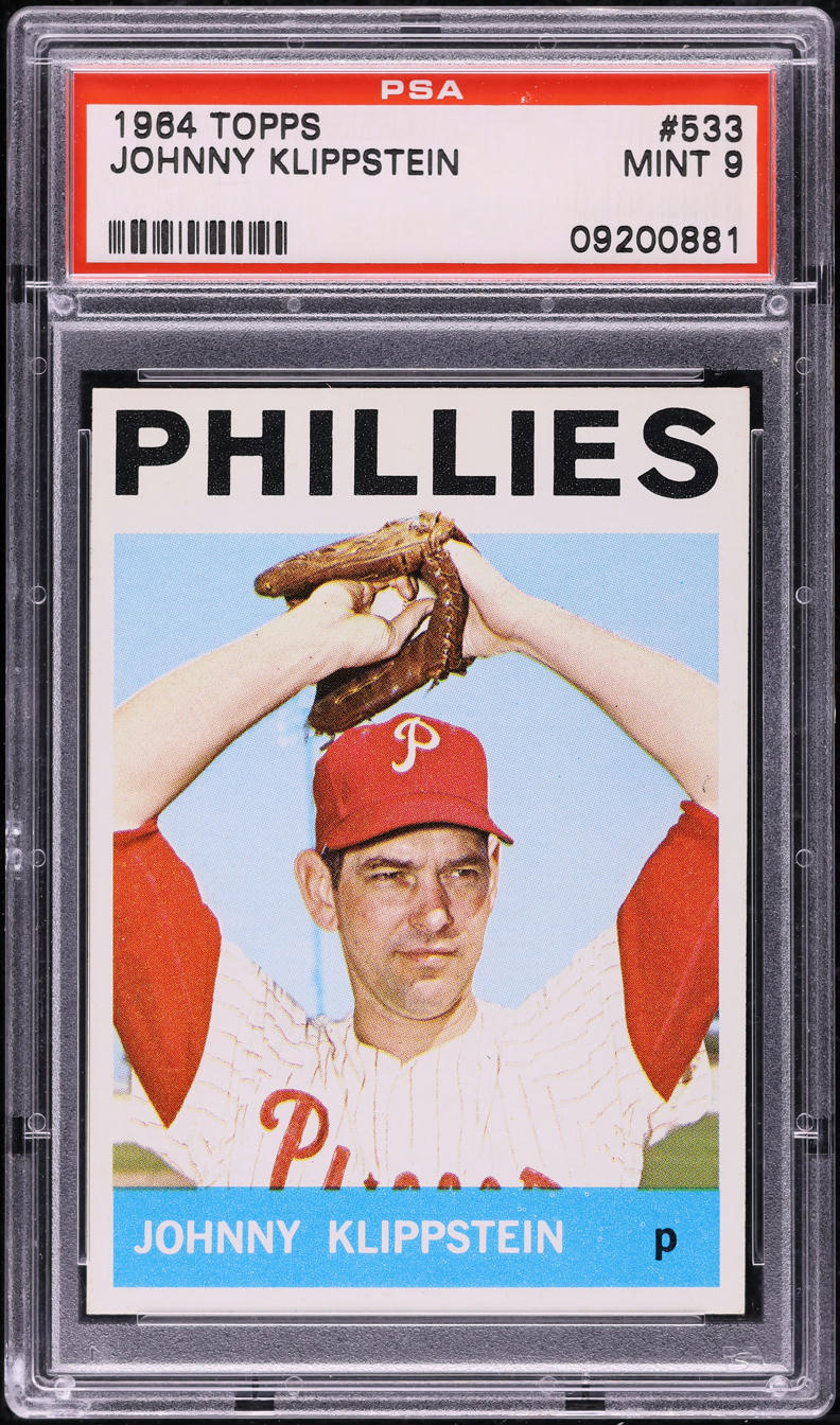 1964 Topps Johnny Klippstein #533 PSA 9 MINT