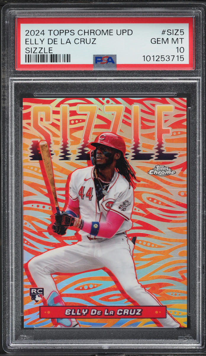 2024 Topps Chrome Update Sizzle Elly De La Cruz ROOKIE #SIZ5 PSA 10 GEM MINT