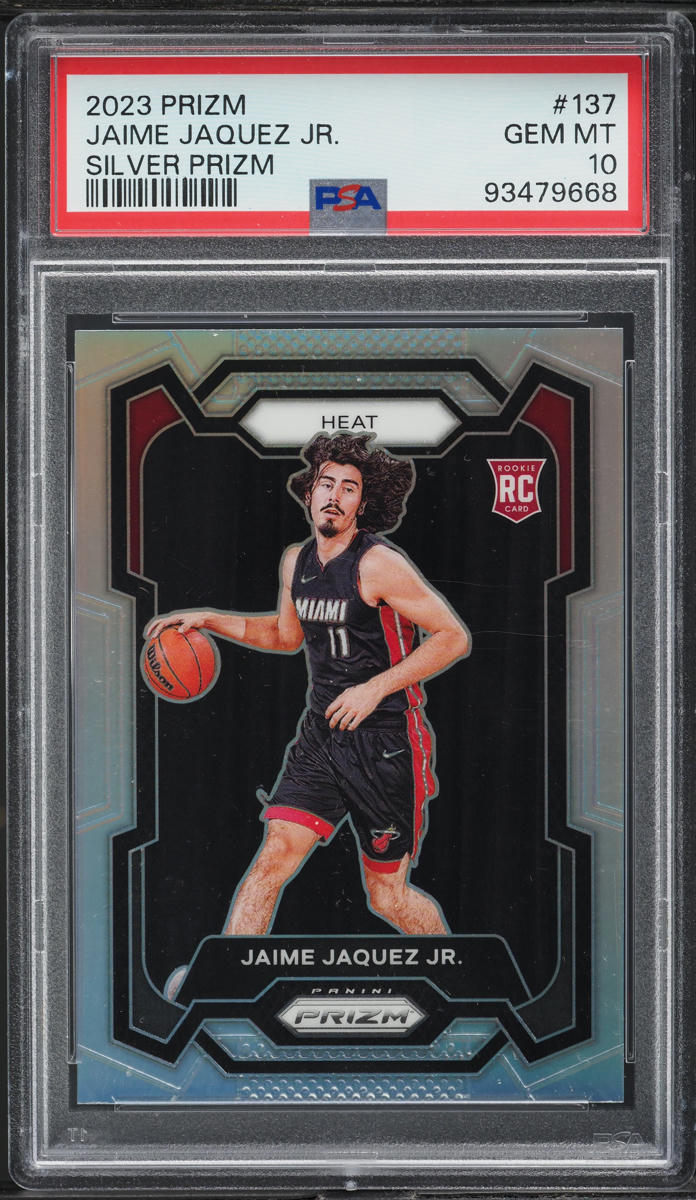 2023 Panini Prizm Silver Jaime Jaquez Jr. ROOKIE #137 PSA 10 GEM MINT