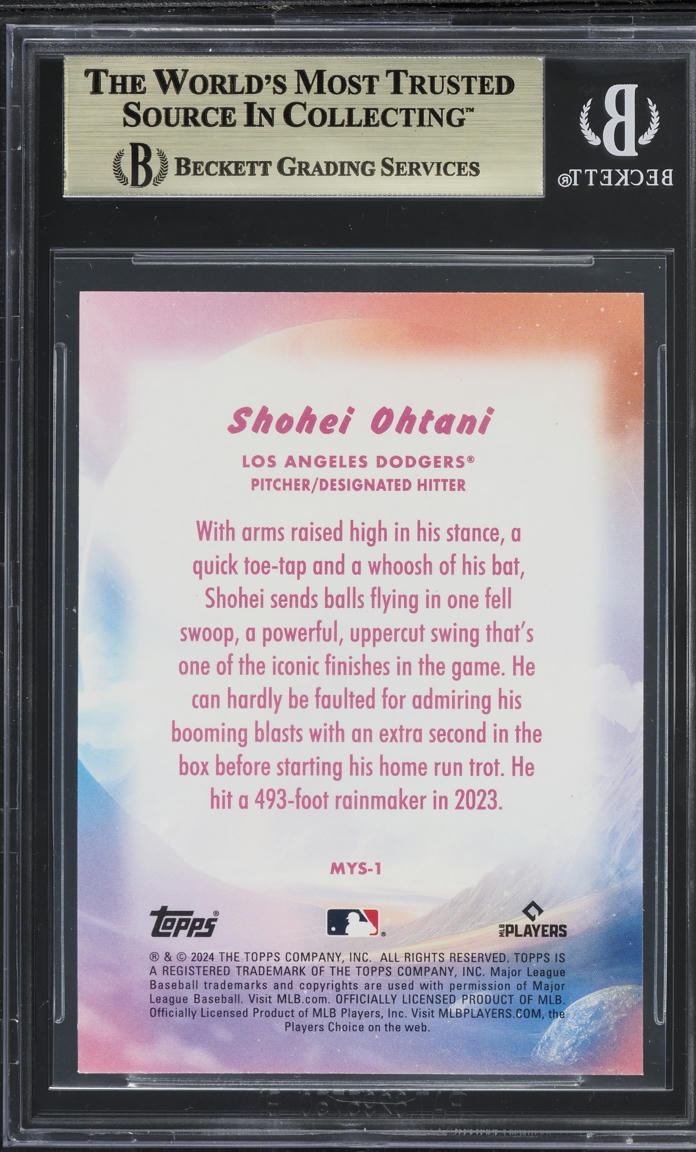 2024 Topps Update Mystical Shohei Ohtani #MYS1 BGS 9.5 GEM MINT