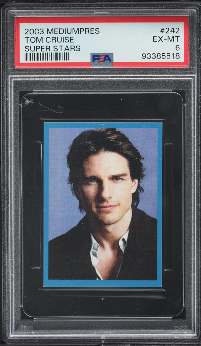 2003 Mediumpres Super Stars Tom Cruise #242 PSA 6 EXMT on Fanatics