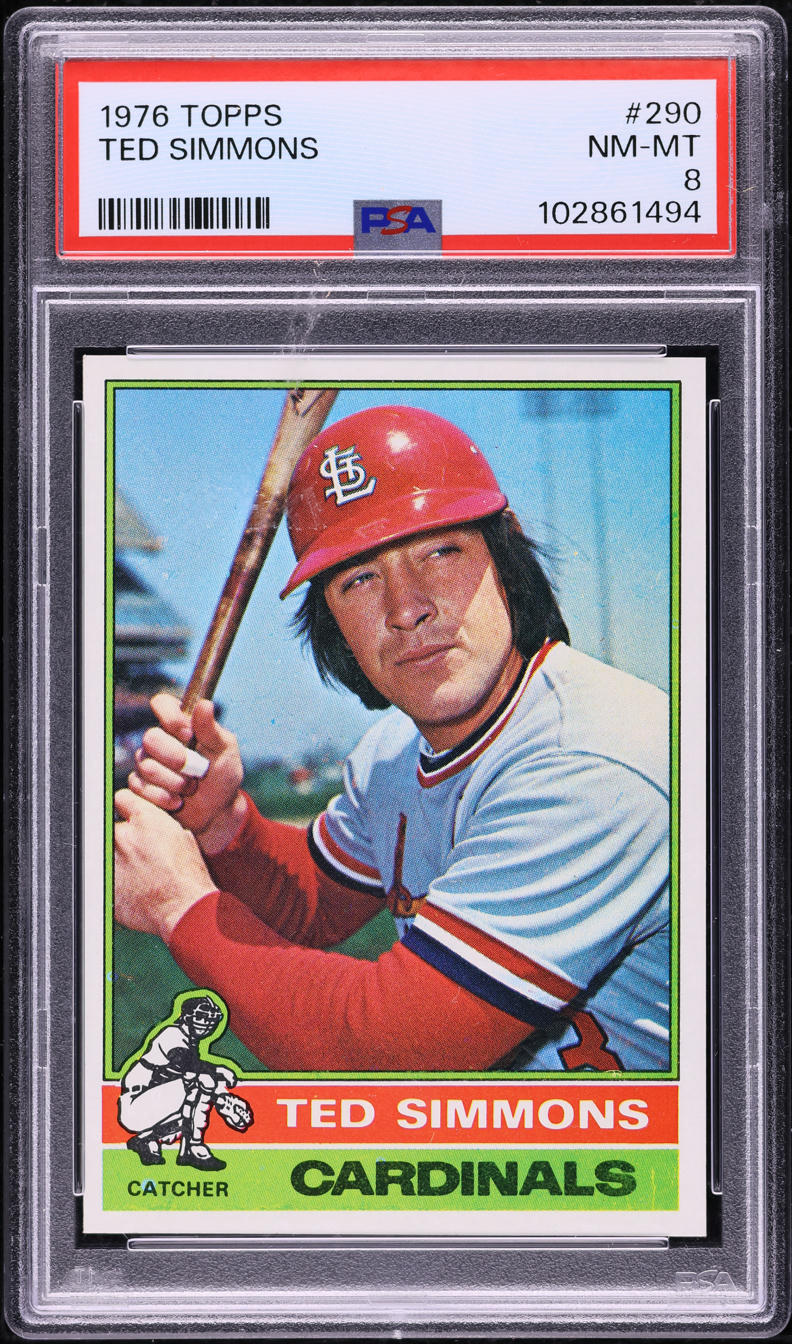 1976 Topps Ted Simmons #290 PSA 8 NM-MT