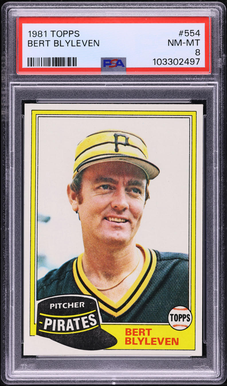 1981 Topps Bert Blyleven #554 PSA 8 NM-MT