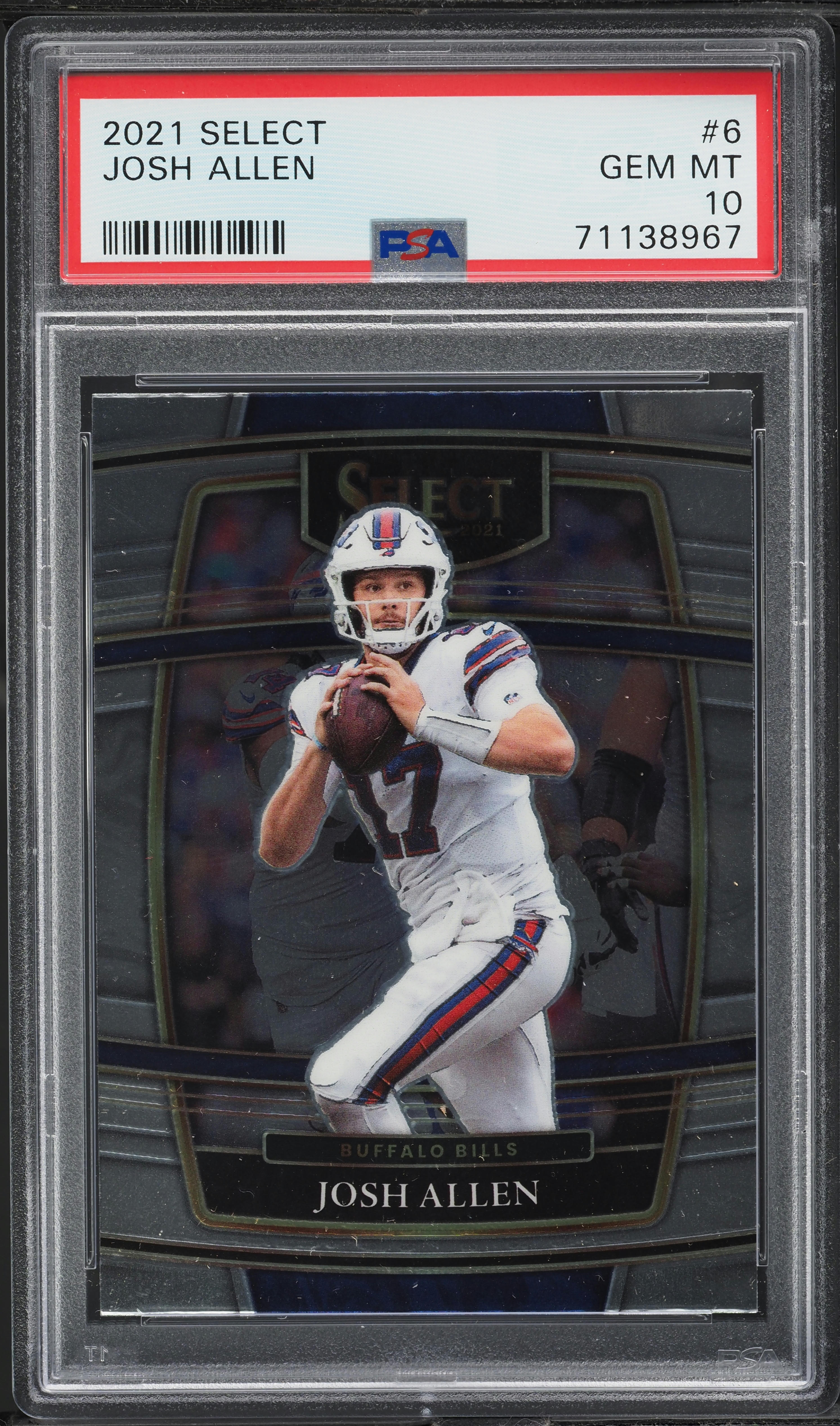 2021 Select Concourse Josh Allen #6 PSA 10 GEM MINT on Fanatics