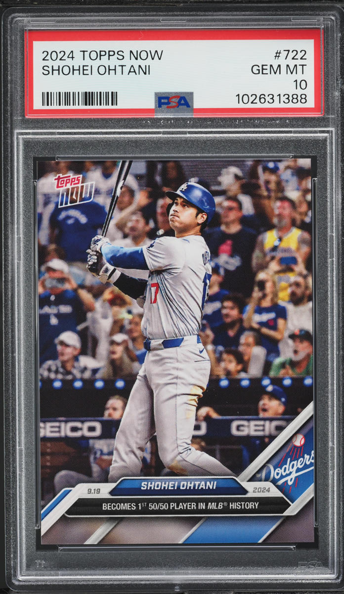 2024 Topps Now Shohei Ohtani #722 PSA 10 GEM MINT on Fanatics Collect
