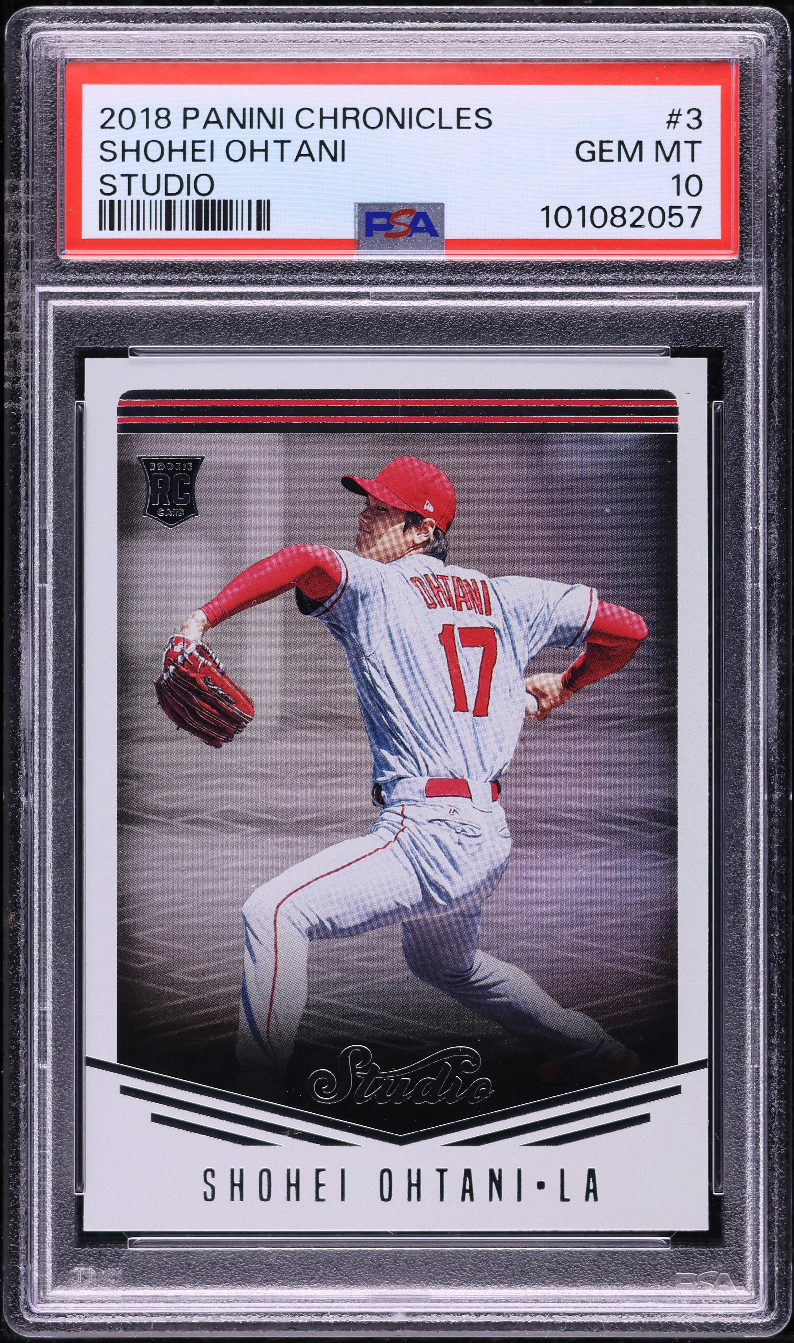 2018 Panini Chronicles Studio Shohei Ohtani ROOKIE #3 PSA 10 GEM 