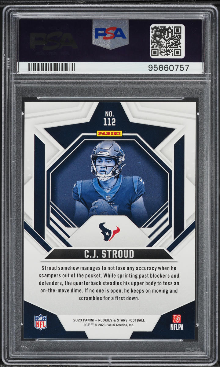 2023 Panini Rookies & Stars C.J. Stroud ROOKIE #112 PSA 10 GEM MINT
