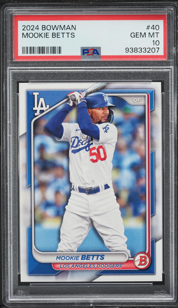 2024 Bowman Mookie Betts #40 PSA 10 GEM MINT