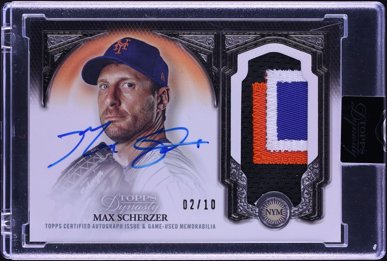 2023 Topps Dynasty Max Scherzer PATCH AUTO /10 #DAP-MZ3 on 